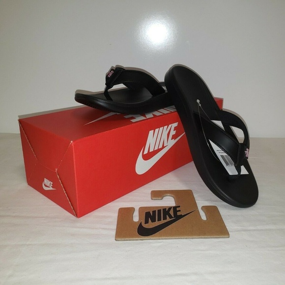 nike red thong flip flop